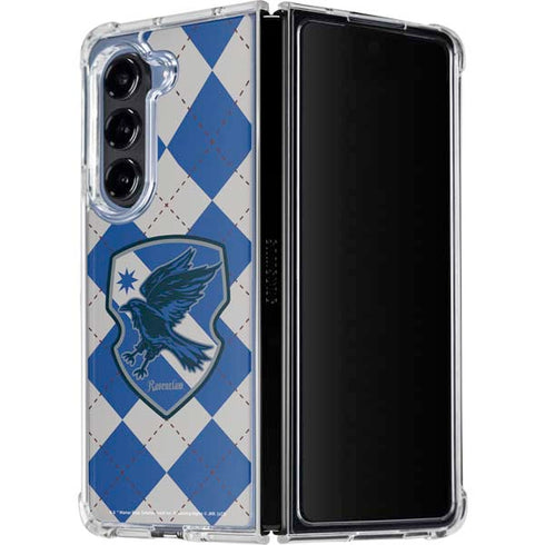 Wizarding Worlds Harry Potter Ravenclaw Crest Galaxy Z Fold5 5G Clear Case
